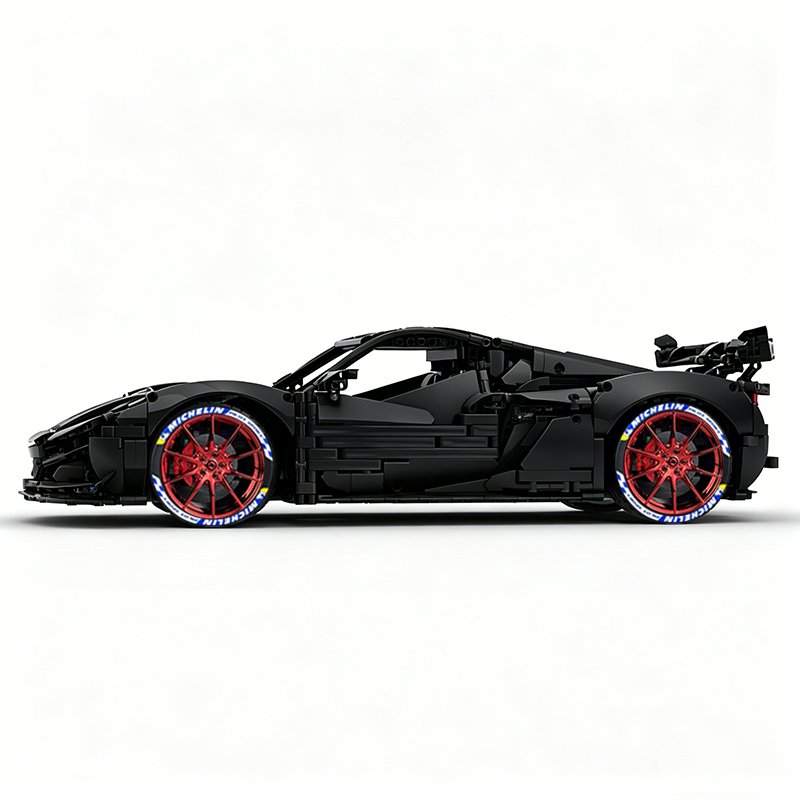 MOC-216686 1:8 Sports Car Corvette ZR1 2025 Building Block Set 3646pcs Collectible Model Kit with Custom Wheels