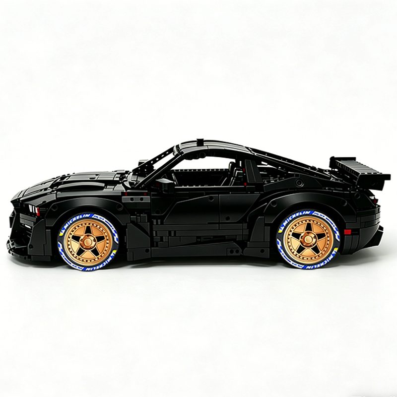 MOC-165802 1:8 Sports Car Ford Mustang Shelby GT500 Concept Building Block Set 3152pcs Collectible Model Kit with Custom Wheels