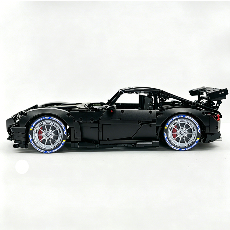 MOC-73939 1:8 Sports Car AMG GT R Black Series Building Block Set 2456 pcs Collectible Model Kit with Custom Wheels
