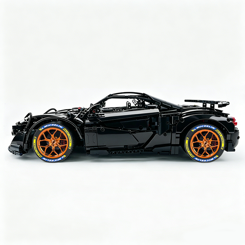 MOC-190653 1:8 Sports Car McLaren 600LT Building Block Set 2688pcs Collectible Model Kit with Custom Wheels