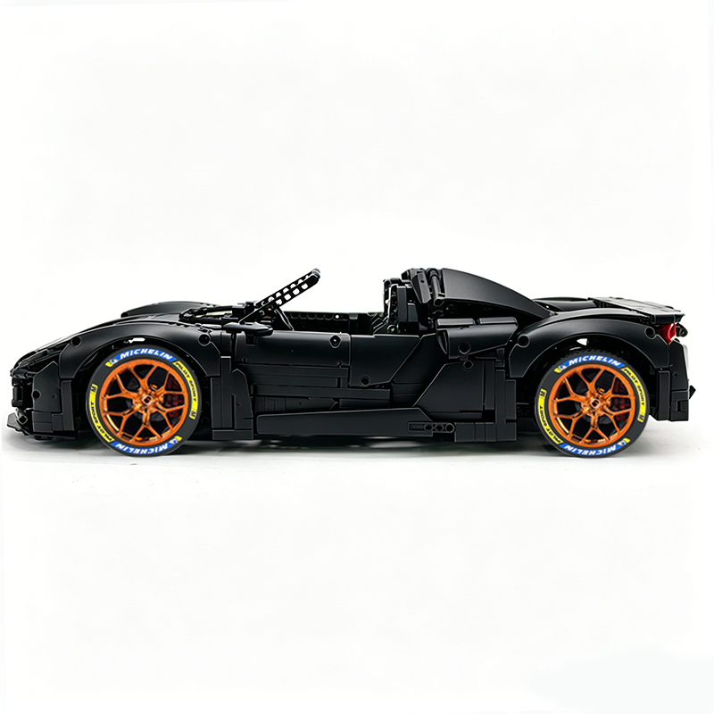 MOC-159171 1:8 Sports Car Porsche 918 Building Block Set 2266pcs Collectible Model Kit with Custom Wheels
