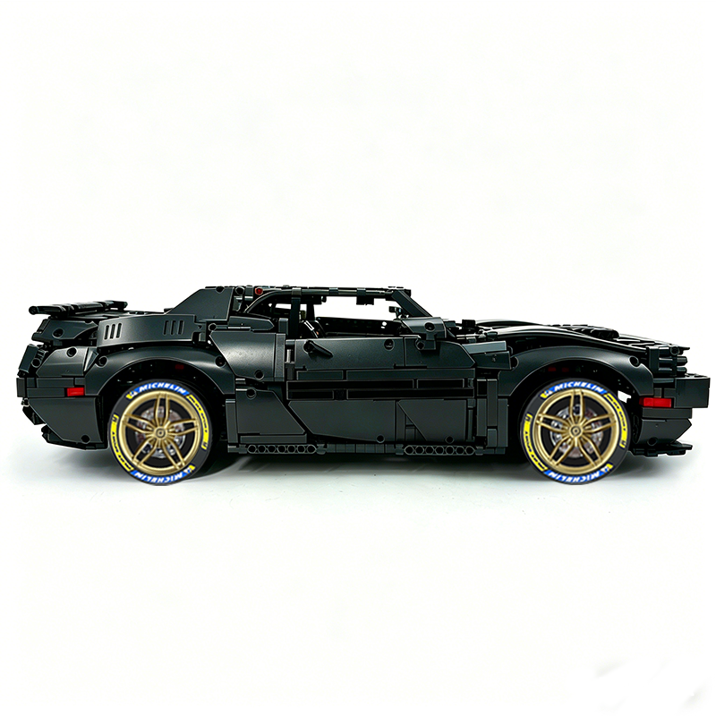 MOC-152910 1:8 Sports Car Dodge Challenger Concept Building Block Set 3121pcs Collectible Model Kit with Custom Wheels