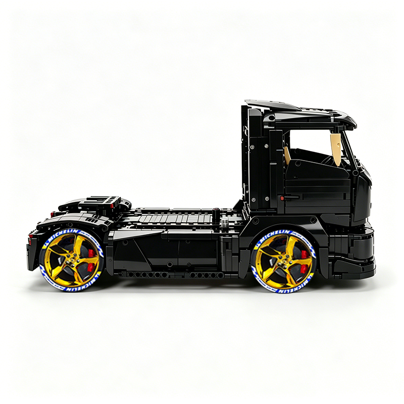 MOC-88792 1:11 Sports Car Race Truck Building Block Set 2064pcs Collectible Model Kit with Custom Wheels