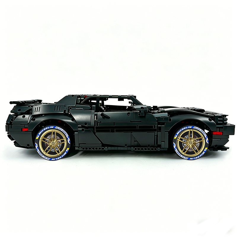 MOC-152910 1:8 Sports Car Dodge Challenger Concept Building Block Set 3121pcs Collectible Model Kit with Custom Wheels