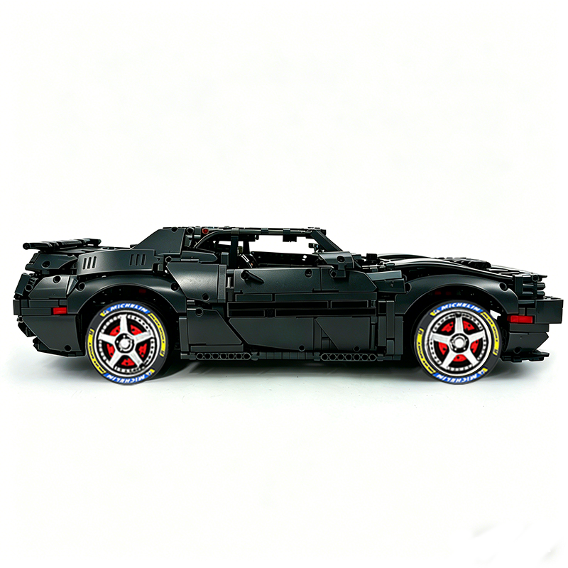 MOC-152910 1:8 Sports Car Dodge Challenger Concept Building Block Set 3121pcs Collectible Model Kit with Custom Wheels