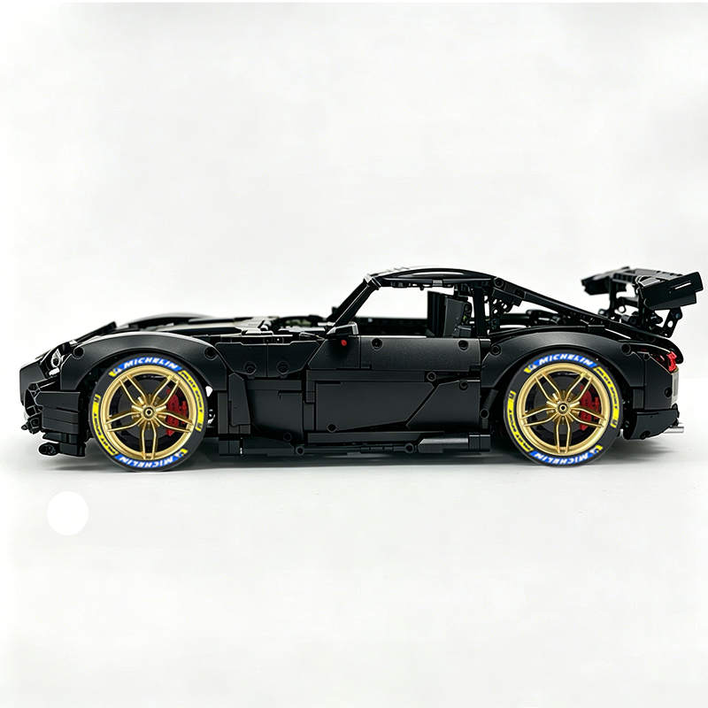 MOC-73939 1:8 Sports Car AMG GT R Black Series Building Block Set 2456 pcs Collectible Model Kit with Custom Wheels