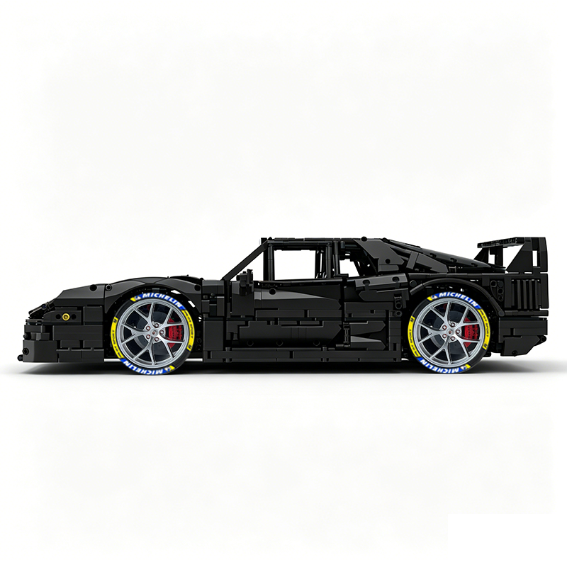 MOC-140404 1:8 Sports Car Ferrarі F40 Building Block Set 3603pcs Collectible Model Kit with Custom Wheels