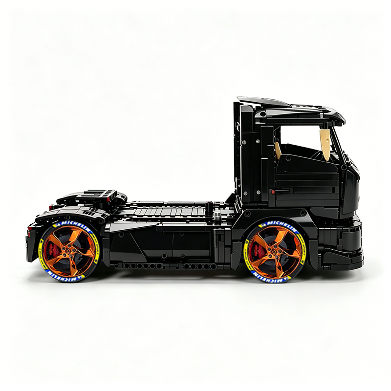 MOC-88792 1:11 Sports Car Race Truck Building Block Set 2064pcs Collectible Model Kit with Custom Wheels