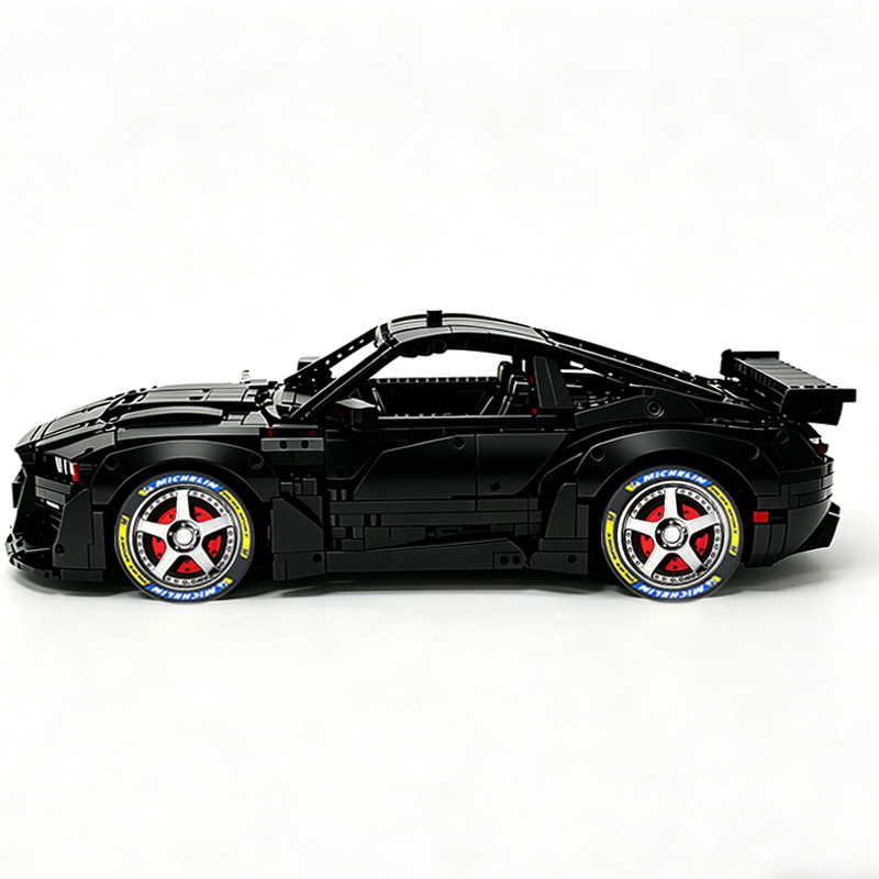 MOC-165802 1:8 Sports Car Ford Mustang Shelby GT500 Concept Building Block Set 3152pcs Collectible Model Kit with Custom Wheels