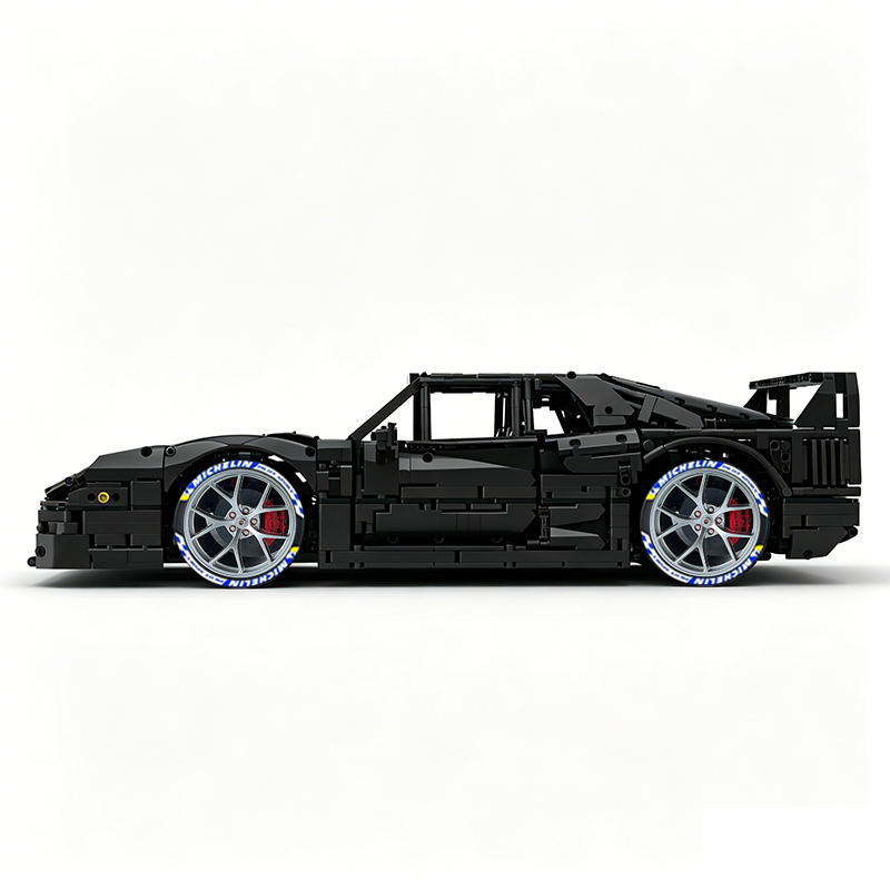 MOC-140404 1:8 Sports Car Ferrarі F40 Building Block Set 3603pcs Collectible Model Kit with Custom Wheels