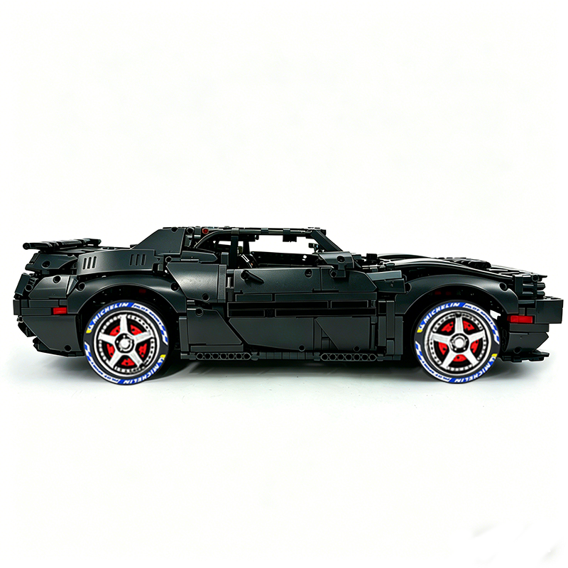 MOC-152910 1:8 Sports Car Dodge Challenger Concept Building Block Set 3121pcs Collectible Model Kit with Custom Wheels