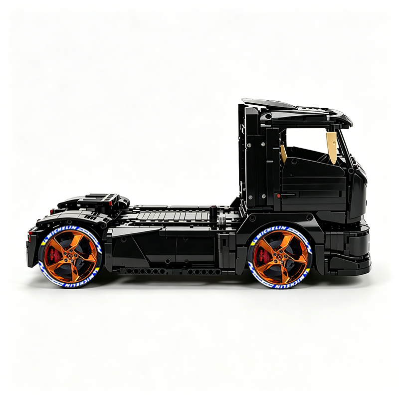 MOC-88792 1:11 Sports Car Race Truck Building Block Set 2064pcs Collectible Model Kit with Custom Wheels