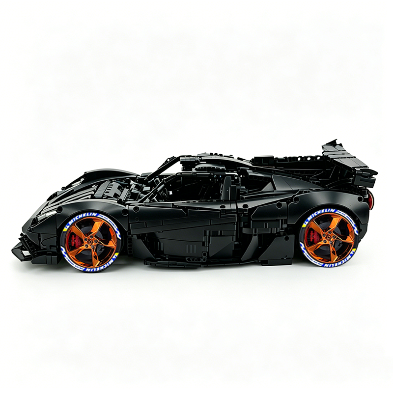 MOC-215951 1:8 Sports Car Gordon Murray Automotive T.50s Building Block Set 3427pcs Collectible Model Kit with Custom Wheels