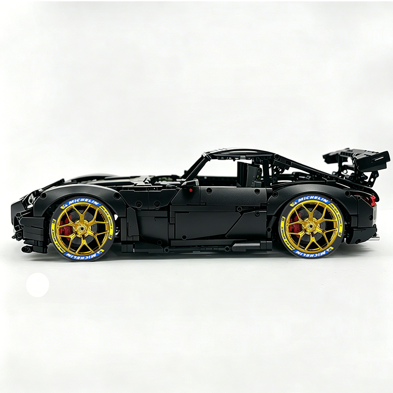 MOC-73939 1:8 Sports Car AMG GT R Black Series Building Block Set 2456 pcs Collectible Model Kit with Custom Wheels