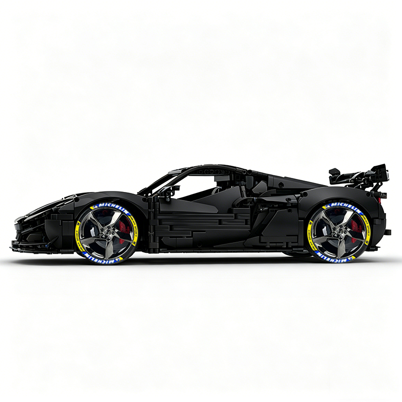 MOC-216686 1:8 Sports Car Corvette ZR1 2025 Building Block Set 3646pcs Collectible Model Kit with Custom Wheels