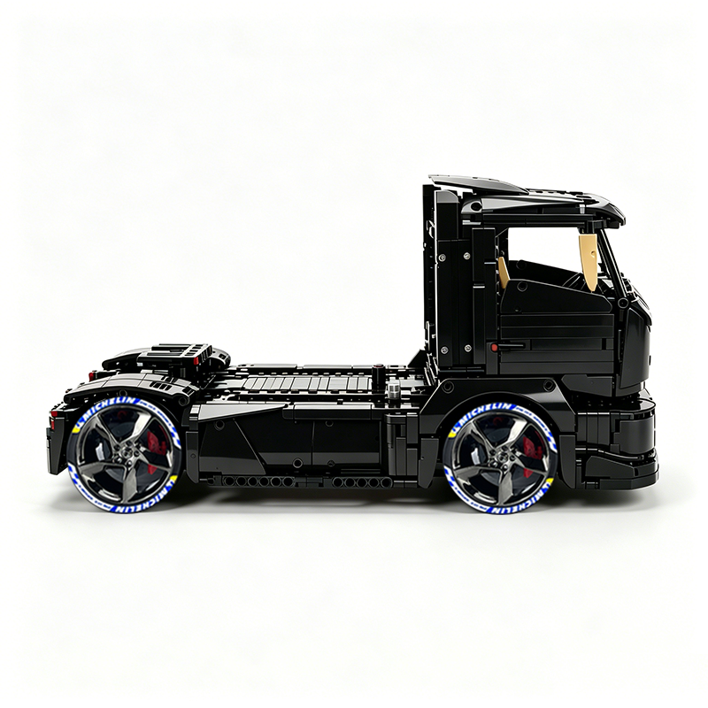 MOC-88792 1:11 Sports Car Race Truck Building Block Set 2064pcs Collectible Model Kit with Custom Wheels