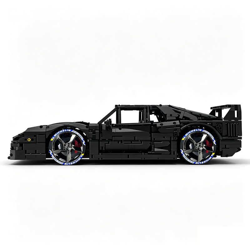 MOC-140404 1:8 Sports Car Ferrarі F40 Building Block Set 3603pcs Collectible Model Kit with Custom Wheels