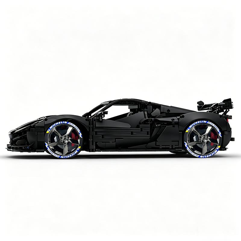 MOC-216686 1:8 Sports Car Corvette ZR1 2025 Building Block Set 3646pcs Collectible Model Kit with Custom Wheels