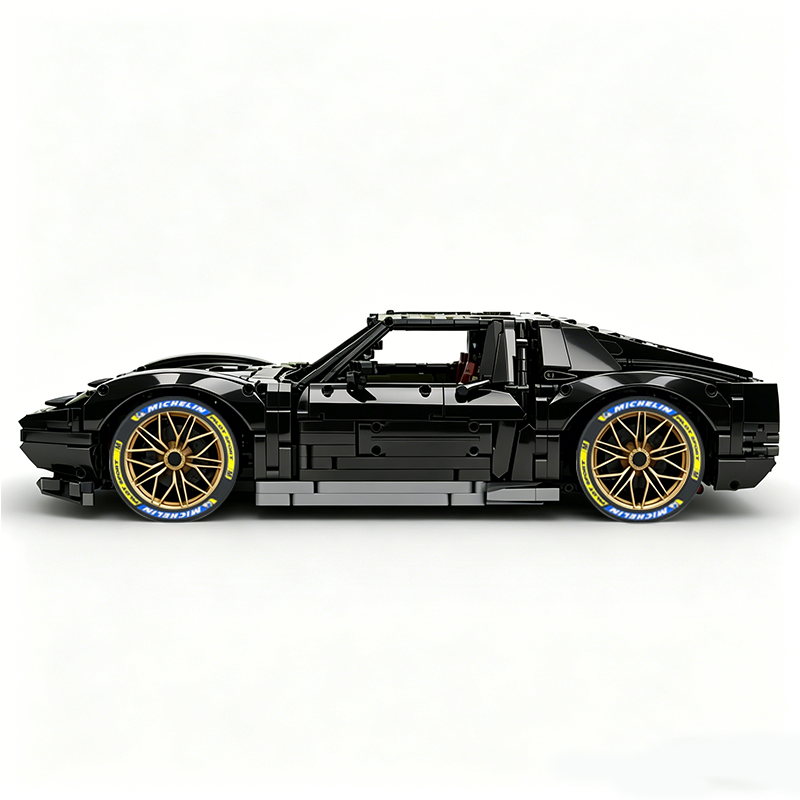MOC-119000 1:8 Sports Car Lamborghini Miura Concept Building Block Set 3435pcs Collectible Model Kit with Custom Wheels