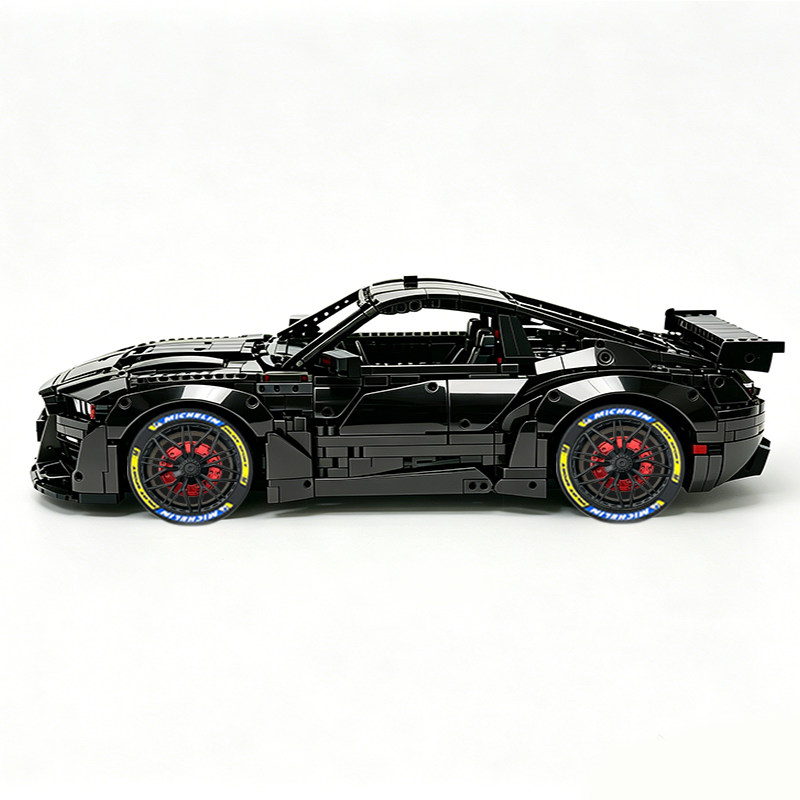 MOC-165802 1:8 Sports Car Ford Mustang Shelby GT500 Concept Building Block Set 3152pcs Collectible Model Kit with Custom Wheels