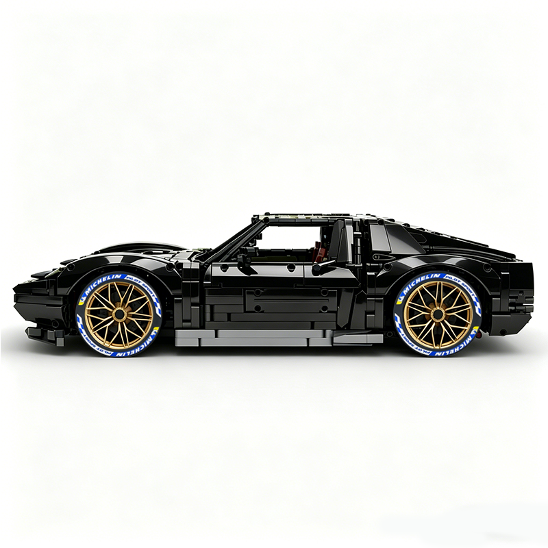 MOC-119000 1:8 Sports Car Lamborghini Miura Concept Building Block Set 3435pcs Collectible Model Kit with Custom Wheels