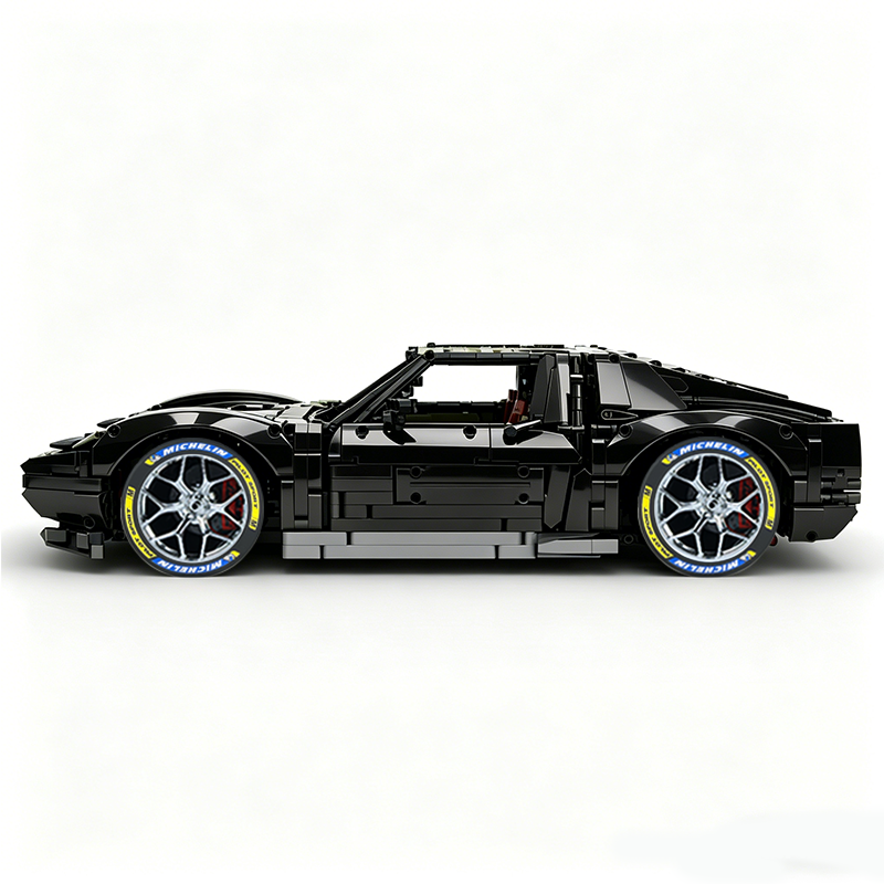 MOC-119000 1:8 Sports Car Lamborghini Miura Concept Building Block Set 3435pcs Collectible Model Kit with Custom Wheels