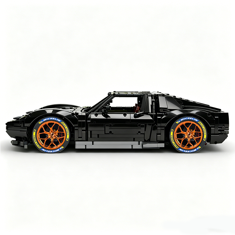 MOC-119000 1:8 Sports Car Lamborghini Miura Concept Building Block Set 3435pcs Collectible Model Kit with Custom Wheels