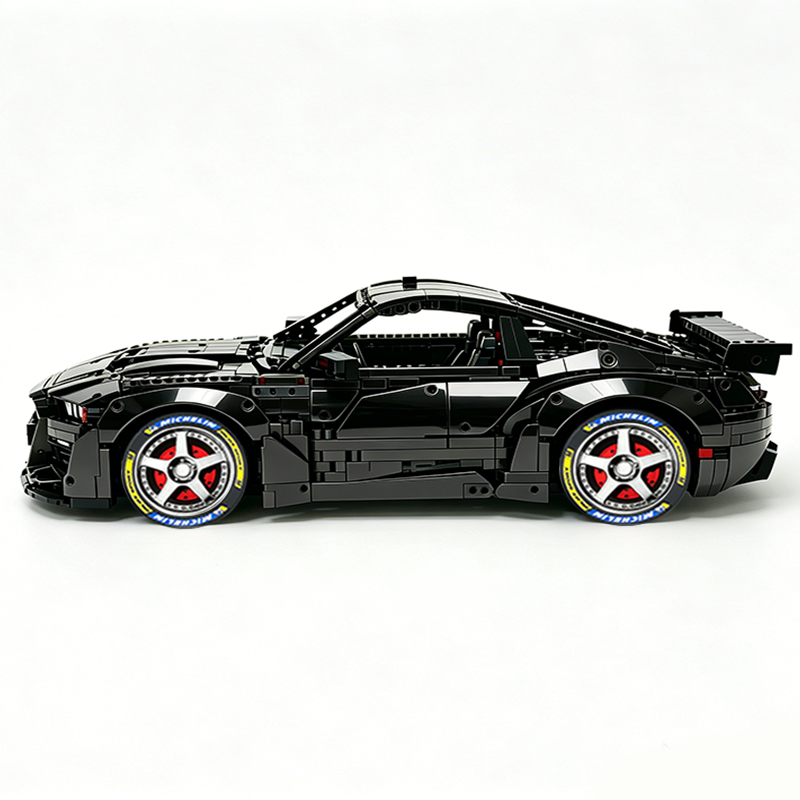 MOC-165802 1:8 Sports Car Ford Mustang Shelby GT500 Concept Building Block Set 3152pcs Collectible Model Kit with Custom Wheels