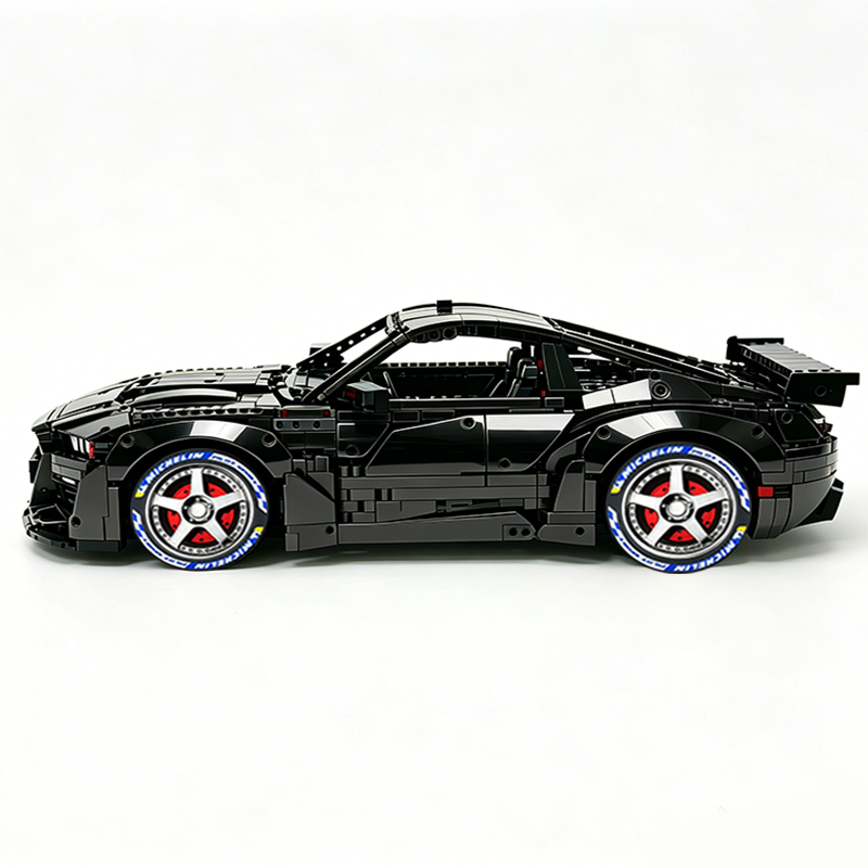 MOC-165802 1:8 Sports Car Ford Mustang Shelby GT500 Concept Building Block Set 3152pcs Collectible Model Kit with Custom Wheels