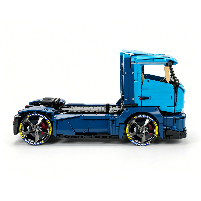 MOC-88792 1:11 Sports Car Race Truck Building Block Set 2064pcs Collectible Model Kit with Custom Wheels