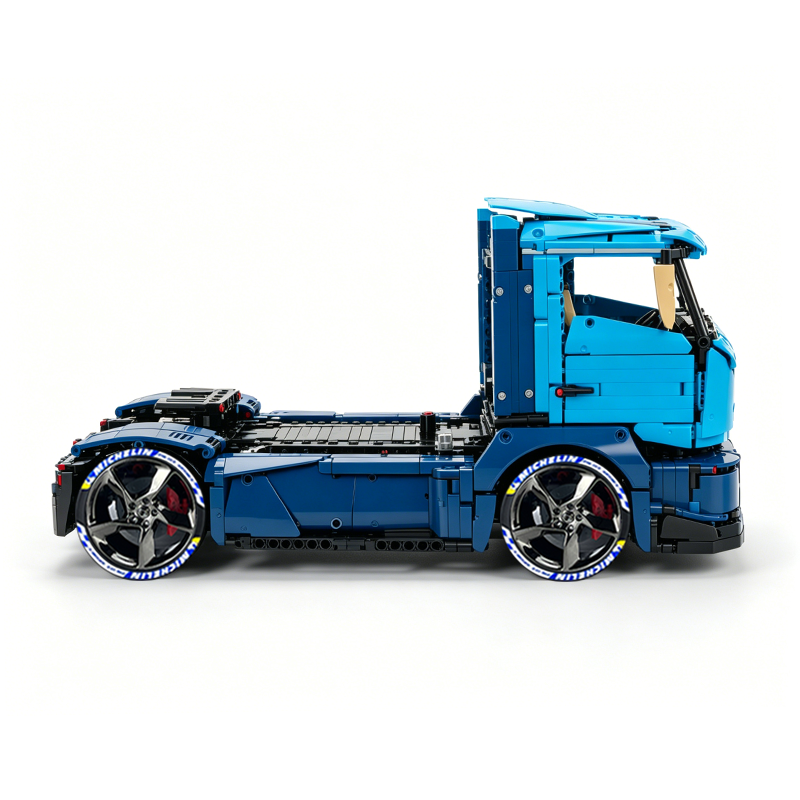 MOC-88792 1:11 Sports Car Race Truck Building Block Set 2064pcs Collectible Model Kit with Custom Wheels