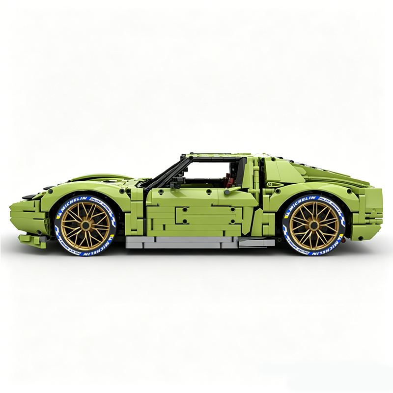 MOC-119000 1:8 Sports Car Lamborghini Miura Concept Building Block Set 3435pcs Collectible Model Kit with Custom Wheels