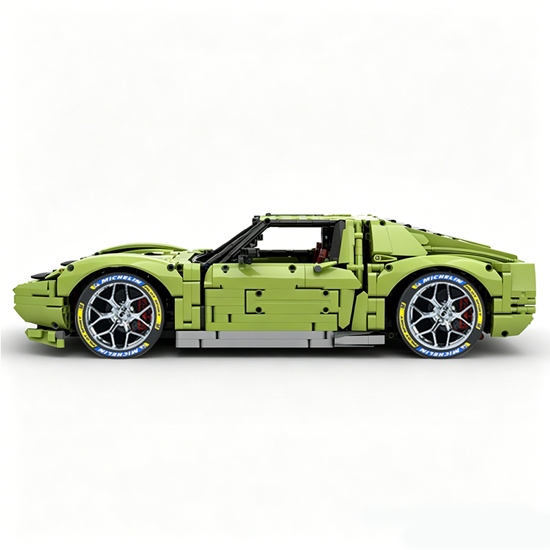 MOC-119000 1:8 Sports Car Lamborghini Miura Concept Building Block Set 3435pcs Collectible Model Kit with Custom Wheels