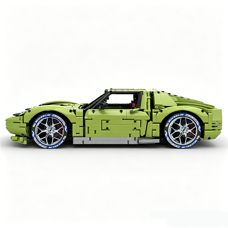 MOC-119000 1:8 Sports Car Lamborghini Miura Concept Building Block Set 3435pcs Collectible Model Kit with Custom Wheels