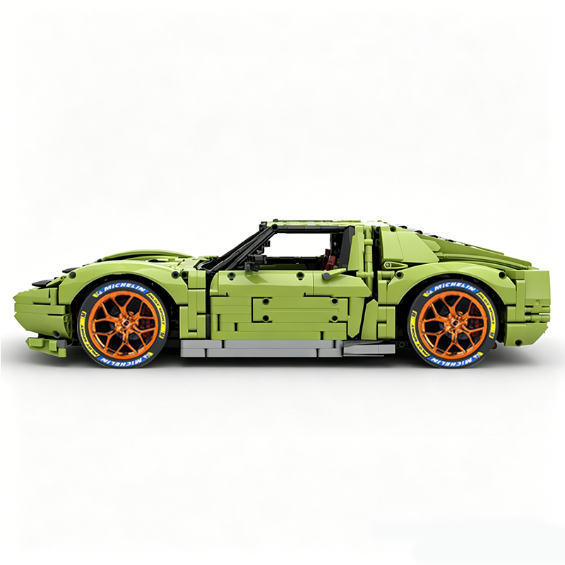 MOC-119000 1:8 Sports Car Lamborghini Miura Concept Building Block Set 3435pcs Collectible Model Kit with Custom Wheels