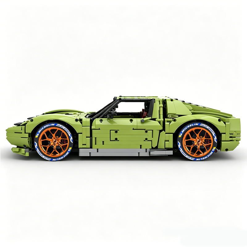 MOC-119000 1:8 Sports Car Lamborghini Miura Concept Building Block Set 3435pcs Collectible Model Kit with Custom Wheels