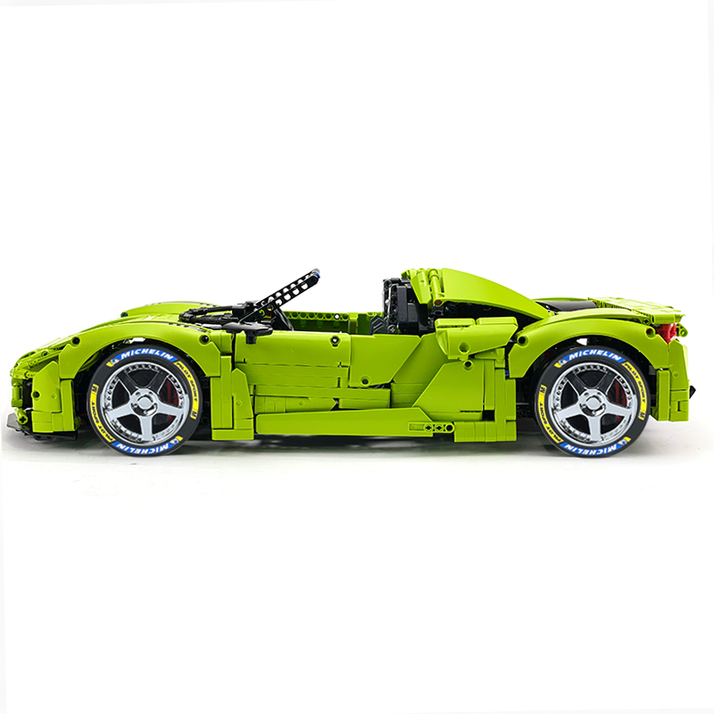 MOC-159171 1:8 Sports Car Porsche 918 Building Block Set 2266pcs Collectible Model Kit with Custom Wheels