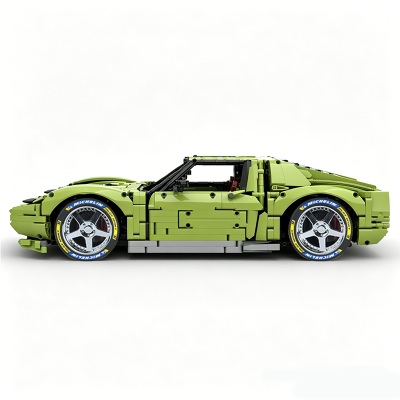 MOC-119000 1:8 Sports Car Lamborghini Miura Concept Building Block Set 3435pcs Collectible Model Kit with Custom Wheels