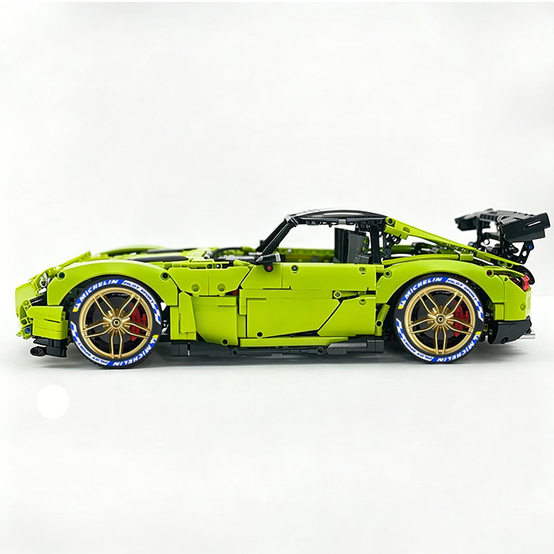 MOC-73939 1:8 Sports Car AMG GT R Black Series Building Block Set 2456 pcs Collectible Model Kit with Custom Wheels