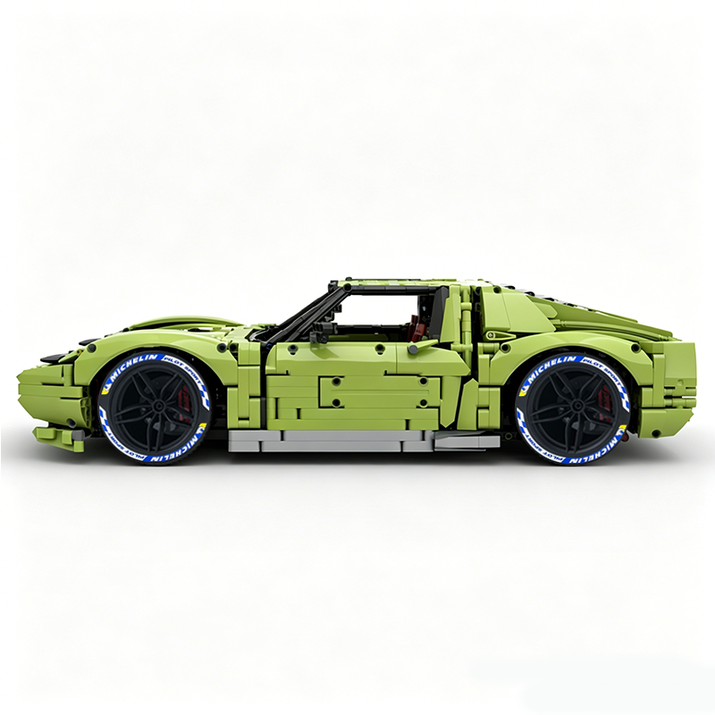 MOC-119000 1:8 Sports Car Lamborghini Miura Concept Building Block Set 3435pcs Collectible Model Kit with Custom Wheels