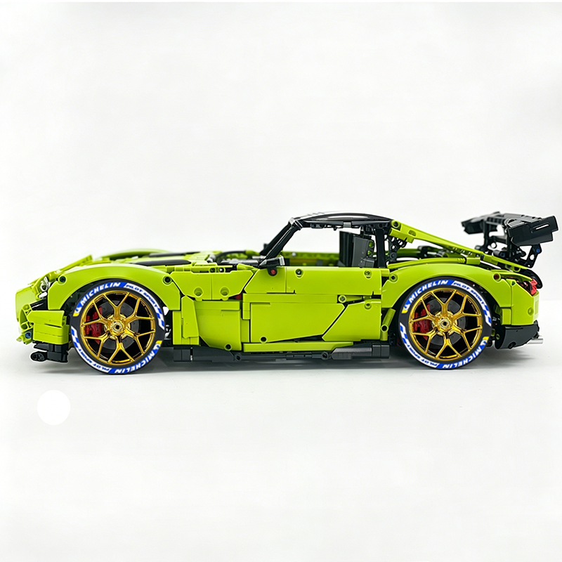 MOC-73939 1:8 Sports Car AMG GT R Black Series Building Block Set 2456 pcs Collectible Model Kit with Custom Wheels