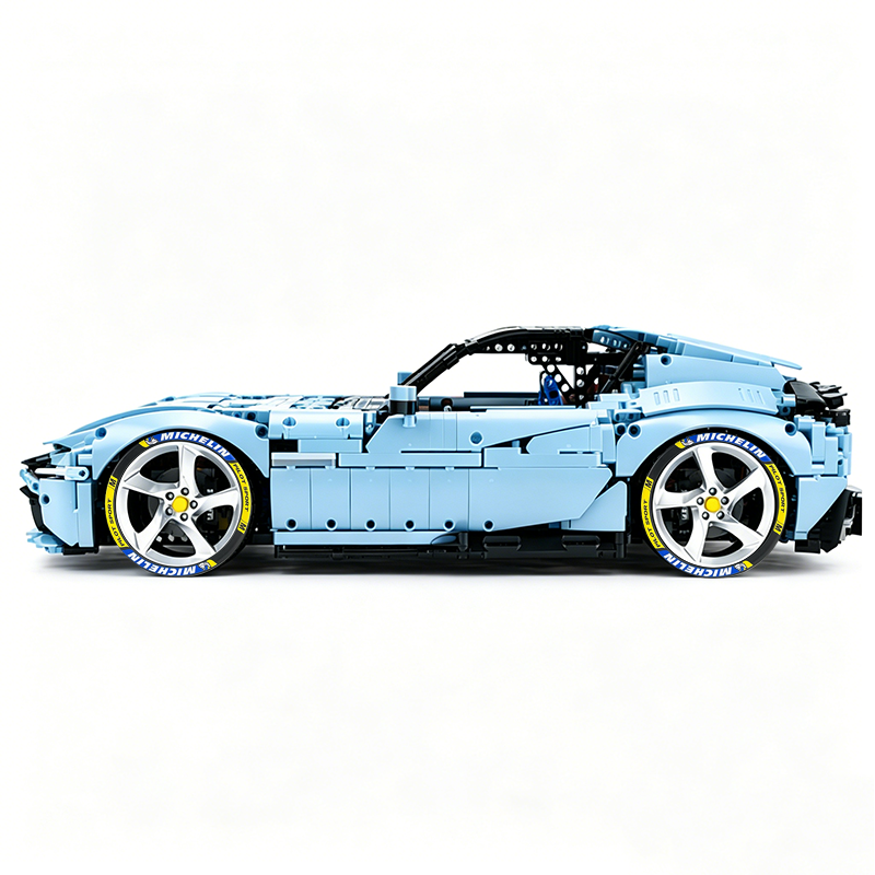 MOC-191495 1:8 Sports Car Ferrari 12Cilindri Building Block Set 3215 pcs Collectible Model Kit with Custom Wheels