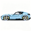 MOC-191495 1:8 Sports Car Ferrari 12Cilindri Building Block Set 3215 pcs Collectible Model Kit with Custom Wheels