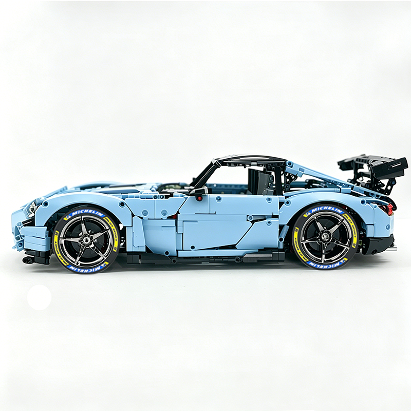MOC-73939 1:8 Sports Car AMG GT R Black Series Building Block Set 2456 pcs Collectible Model Kit with Custom Wheels