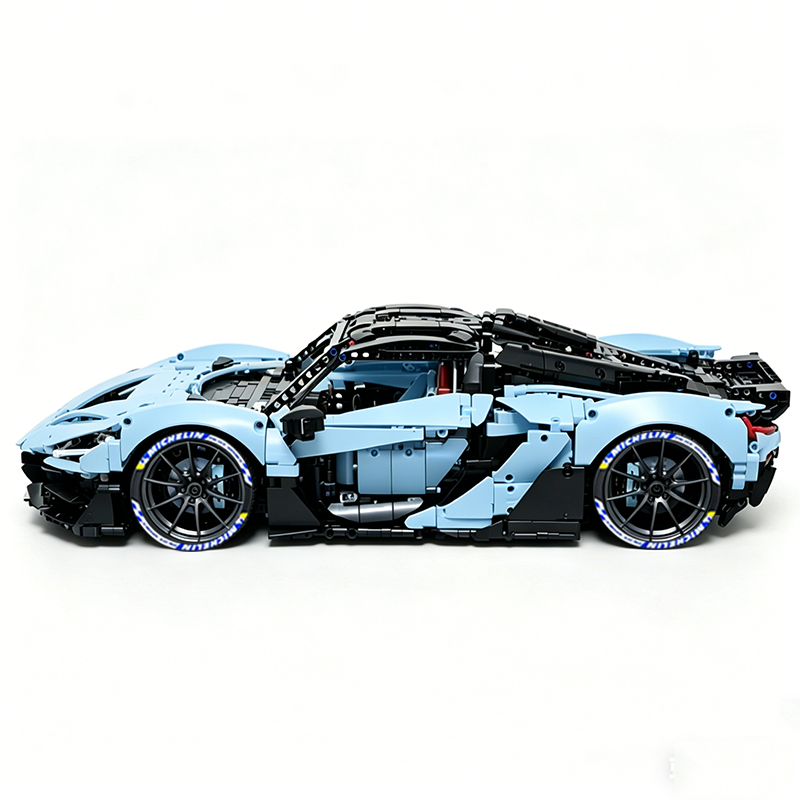 MOC-222472 1:8 Sports Car McLaren W1 Building Block Set 3442pcs Collectible Model Kit with Custom Wheels