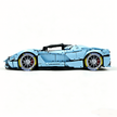 MOC-194680 1:8 Sports Car Ferrari LaFerrari Building Block Set 3636pcs Collectible Model Kit with Custom Wheels