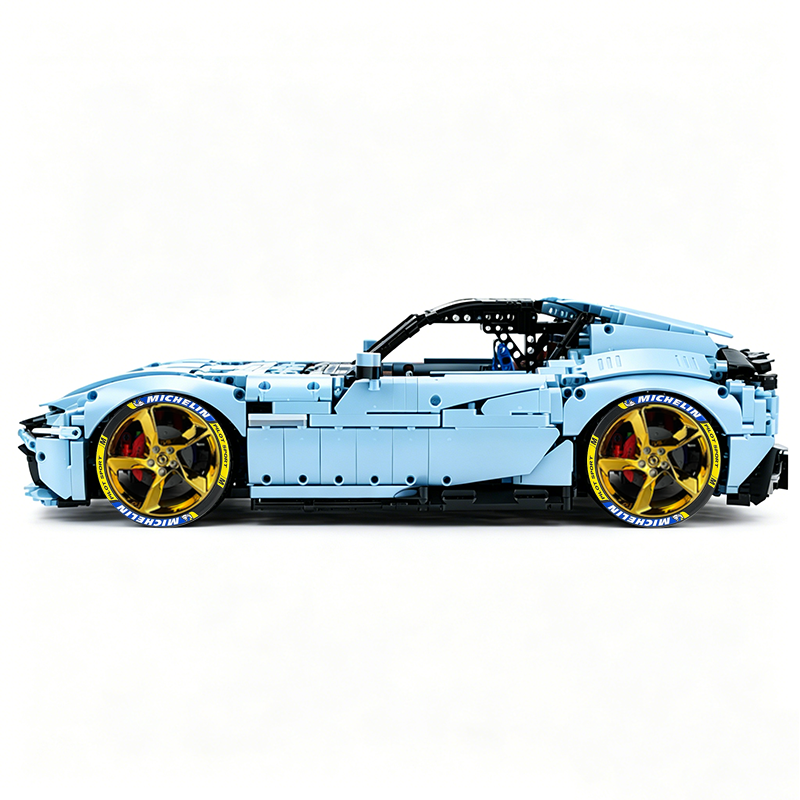 MOC-191495 1:8 Sports Car Ferrari 12Cilindri Building Block Set 3215 pcs Collectible Model Kit with Custom Wheels
