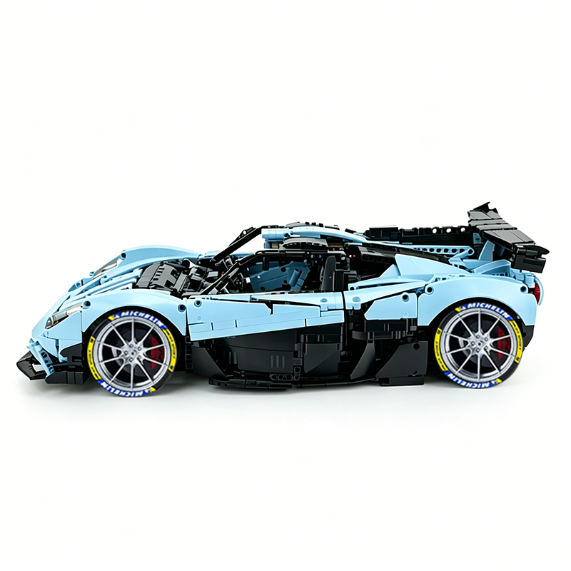 MOC-215951 1:8 Sports Car Gordon Murray Automotive T.50s Building Block Set 3427pcs Collectible Model Kit with Custom Wheels