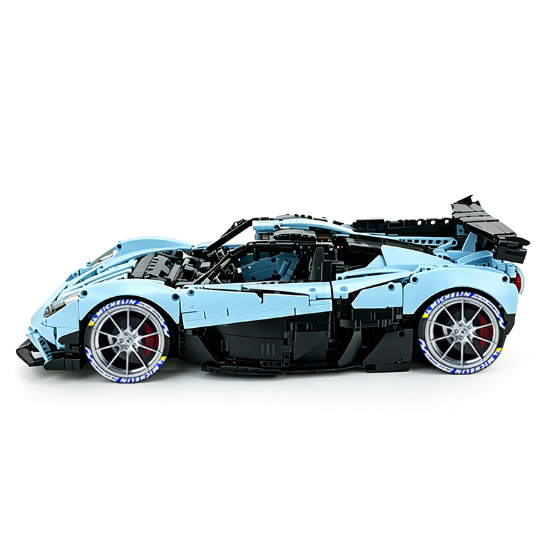 MOC-215951 1:8 Sports Car Gordon Murray Automotive T.50s Building Block Set 3427pcs Collectible Model Kit with Custom Wheels