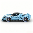MOC-261024 1:8 Sports Car Ferrarl SC40 Building Block Set 2898pcs Collectible Model Kit with Custom Wheels